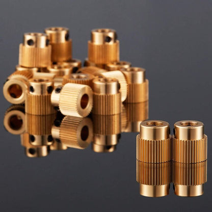 Extruder Wheel 3D Printer Parts Gear 40 Teeth Brass Extruder Wheel Compatible With Cr-10, Cr-10S, S4, S5, V1188-MS-227-1679