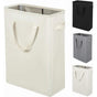 Long Foldable Laundry Basket With Handles 45L Beige V1188-MS-227-1682