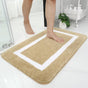 Non-Slip Bath Mat, Soft Microfiber Bathroom Mat, Absorbent High Pile Bath Mat, Machine Washableable - 40 X 60 V1188-MS-227-1683