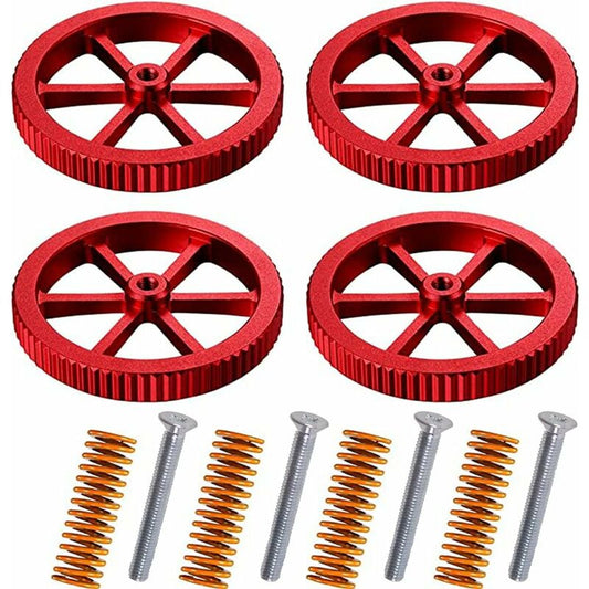 4 pcs Aluminum Upgrade Nuts Compatible With Ender 3/3 Pro/3 V2, 5/5 Plus/Pro, Cr 20 3D Printers Incl 4 pcs V1188-MS-227-1684