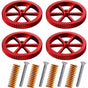 4 pcs Aluminum Upgrade Nuts Compatible With Ender 3/3 Pro/3 V2, 5/5 Plus/Pro, Cr 20 3D Printers Incl 4 pcs V1188-MS-227-1684