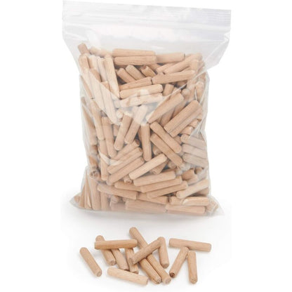 400 pcs Of Wooden Dowels 8 Mm X 50 Mm - Solid Beech Wood Dowel Ideal For Wood ROuter - Suitable For Drilling V1188-MS-227-1689