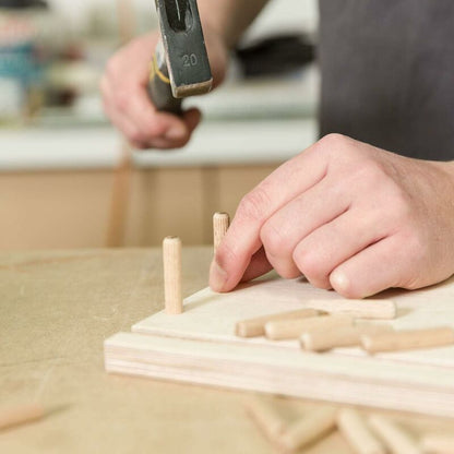 400 pcs Of Wooden Dowels 8 Mm X 50 Mm - Solid Beech Wood Dowel Ideal For Wood ROuter - Suitable For Drilling V1188-MS-227-1689