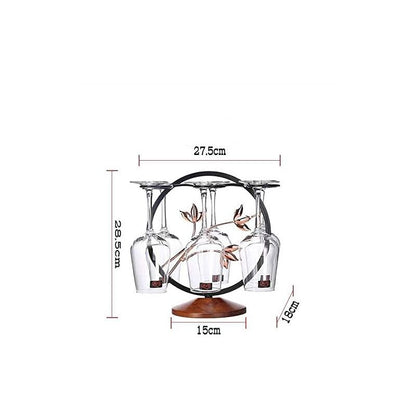 Freestanding Metal Wine Glass Drying Rack Kitchen Bar Decor Multi-Function Display Stand Tabletop Storage V1188-MS-227-1690
