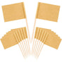 100 pcs Kraft Toothpick Flags, Brown Mini Food Labels Flags For Party Cupcake Decoration Fruit Salad Cheese V1188-MS-227-1695