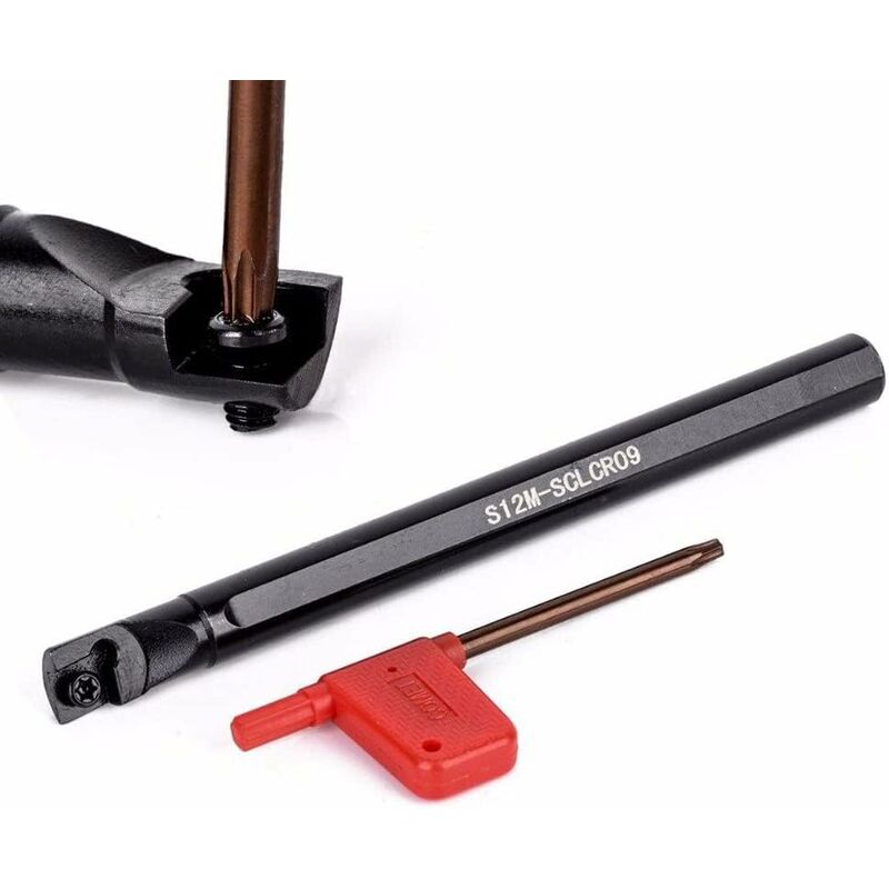 4 pcs Turning Tool Holder + Ccmt09T304 Carbide Inserts + T15 Wrench V1188-MS-227-1702
