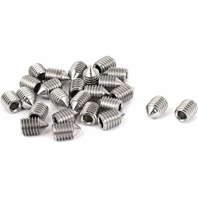 16 pcs 5Mm Length Countersunk Grub Screws, Various Metric Threads, M3, M4, M5 & M6. A2 Grade Stainless Steel V1188-MS-227-1708