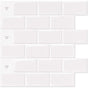 10 pcs White Subway Tiles Self Adhesive Kitchen Bathroom Backsplash 3D Vinyl Brick Adhesive Paper 30X30Cm V1188-MS-227-1718