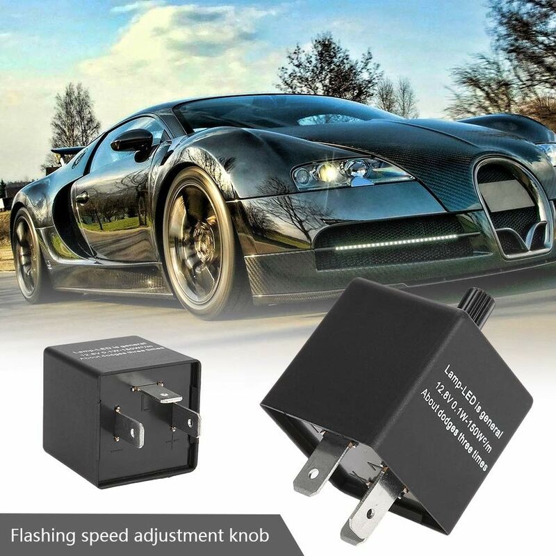 Motorcycle Flasher Relay Cf14Kt 3 Pin 12V Automotive Adjustable Flasher Relay For LED Flash Speed V1188-MS-227-1720