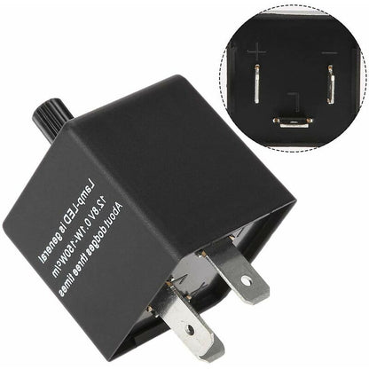 Motorcycle Flasher Relay Cf14Kt 3 Pin 12V Automotive Adjustable Flasher Relay For LED Flash Speed V1188-MS-227-1720