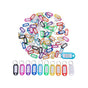 Key Tags/Key Panels, Heavy Duty Weatherproof, Labels, 100 Pieces V1188-MS-227-1721