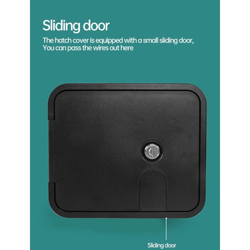 Rv Cable Hatch, Replacement Parts Rv Access Panel Accessories Waterproof - Lock For Converting A Camper V1188-MS-227-1727