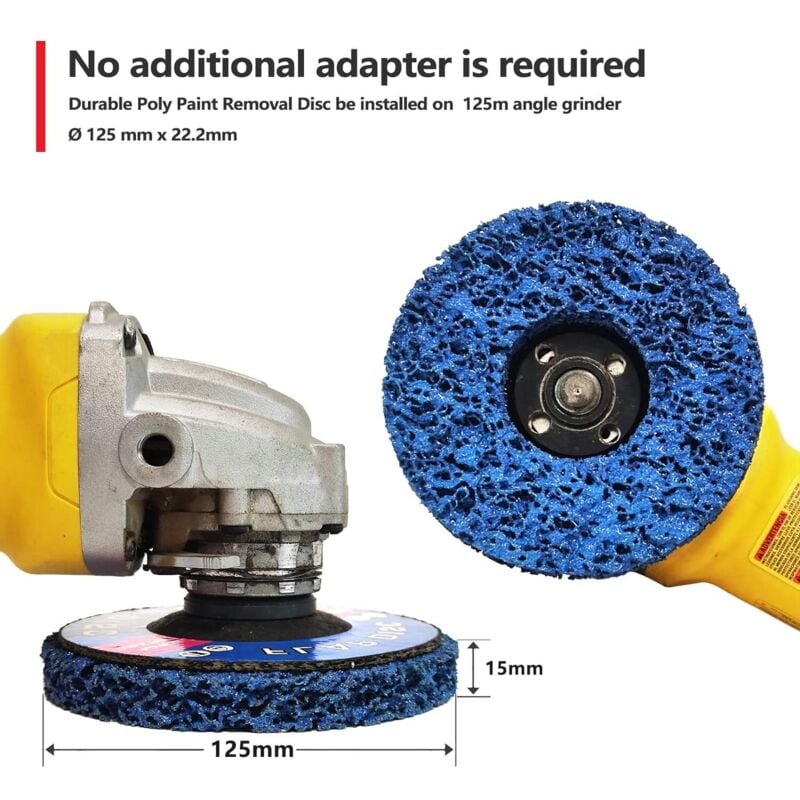125 X 22 Mm Cleaning Discs, Grinding Disc Grinding Discs For Surface Treatment Paint Abrasive Disc For Angle V1188-MS-227-1737