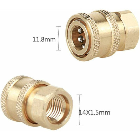 High Pressure Sprayer Nozzle Connectors, M14 Thread, 1/4 Quick Connector, Hose Connection Parts, Snow Foam V1188-MS-227-1741