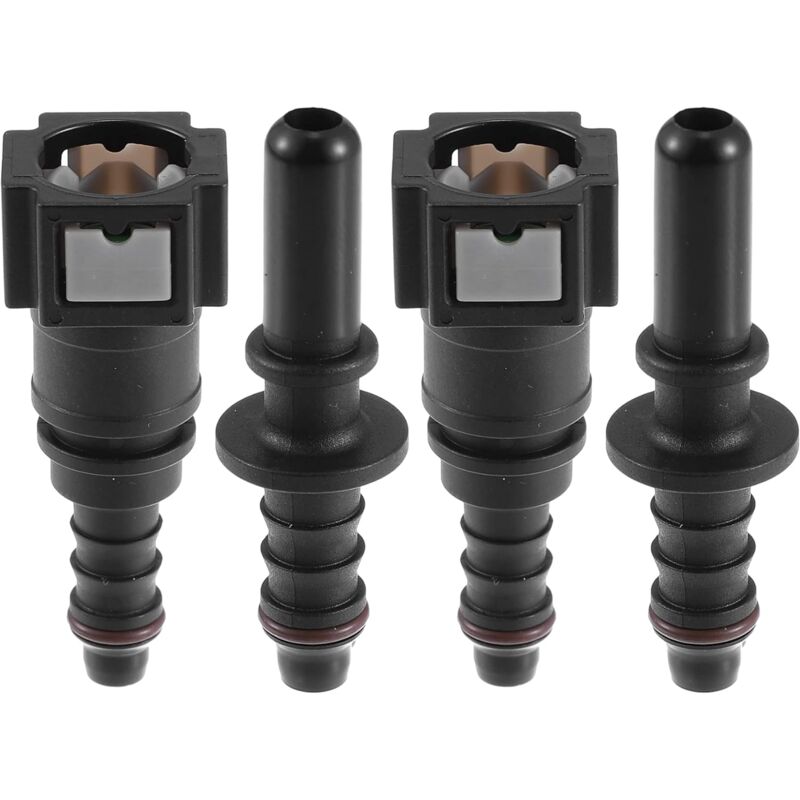 7.89Mm To 8Mm Straight Car Fuel Hose Quick Release Connector 2 Set V1188-MS-227-1742