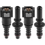 7.89Mm To 8Mm Straight Car Fuel Hose Quick Release Connector 2 Set V1188-MS-227-1742