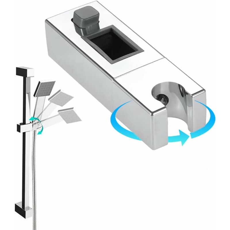 Adjustable Rectangular Shower Head Sliding Bracket Holder For Bathroom V1188-MS-227-1743