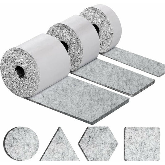 Self-Adhesive Furniture Pads, Furniture Chair Pads 3 ROlls (100 10Cm+100 5Cm+100 2Cm), Chair Pad 4Mm-Thick V1188-MS-227-1755