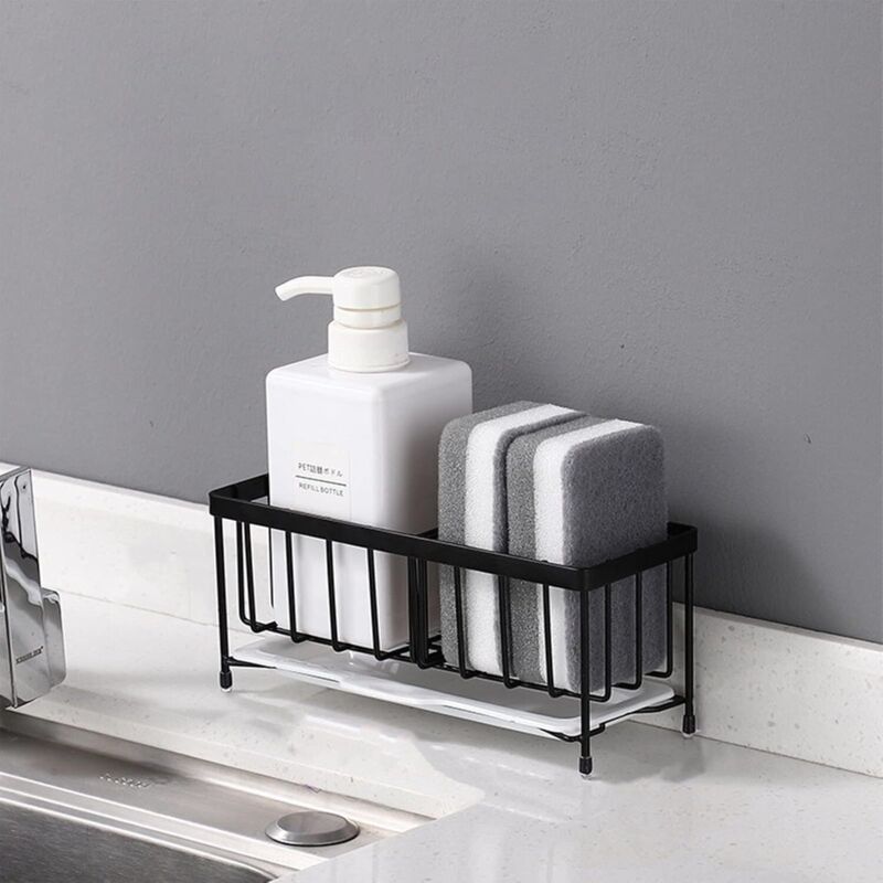 Sponge Holder Kitchen Rack Sponge Holder For Sinier Kitchen Sink Organizer Anti-Rust Monkey Spongers Scurbers V1188-MS-227-1757