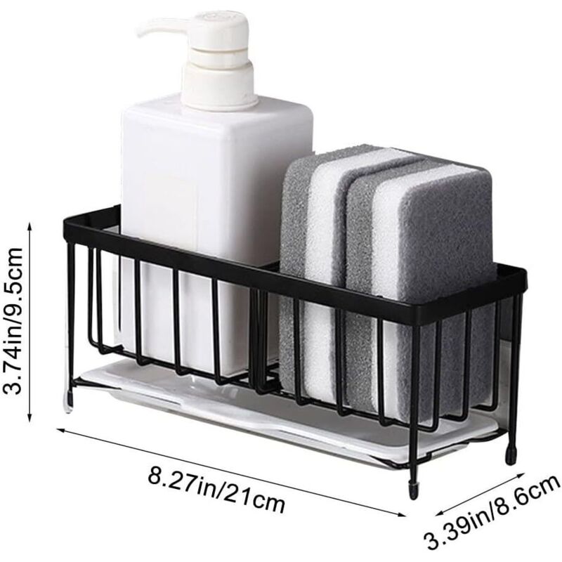 Sponge Holder Kitchen Rack Sponge Holder For Sinier Kitchen Sink Organizer Anti-Rust Monkey Spongers Scurbers V1188-MS-227-1757