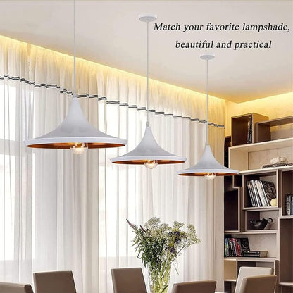 Parts E27 Lamp Socket, Pendant Light Holder Hanging Lamps Accessories With 1M Cable, E27 Lamp Holder With V1188-MS-227-1760