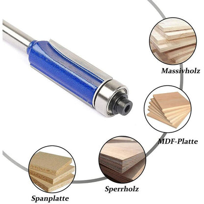 4Pc Flush Trim ROuter Bit Set - 6Mm Shank - Ball Bearings - Grooving ROuter Bit - Wood ROuter Bit - Grooving V1188-MS-227-1762