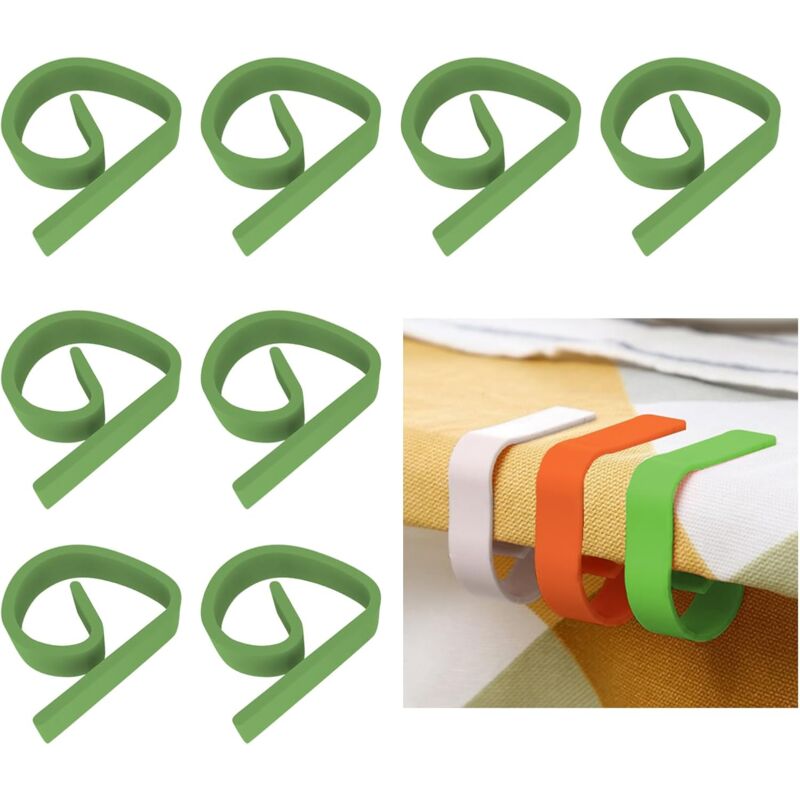 8-Piece Garden Tablecloth Holder, Thick Tablecloth Holder, Tablecloth Holder, Green V1188-MS-227-1763