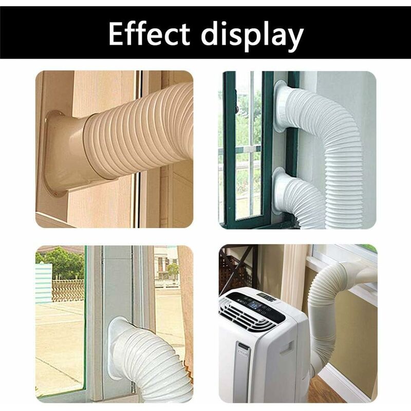 Universal Air Conditioner Window Adapter Exhaust Duct Interface Window Adapter Tube Connector For Portable Air V1188-MS-227-1774