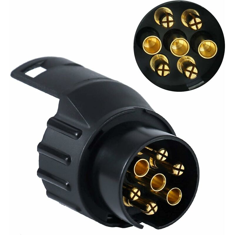 Trailer Plug Socket Adaptor,13 To 7 Trailer Towing Socket Adaptor For Trailer Truck Caravan Wagon V1188-MS-227-1783