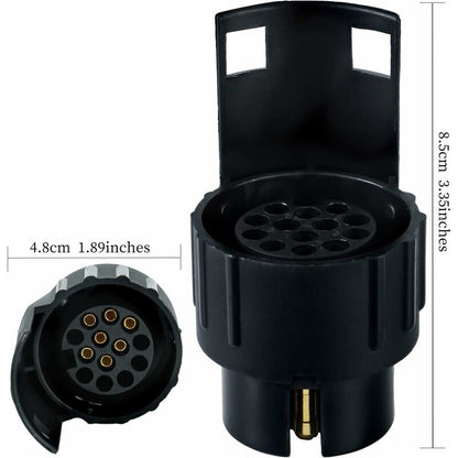 Trailer Plug Socket Adaptor,13 To 7 Trailer Towing Socket Adaptor For Trailer Truck Caravan Wagon V1188-MS-227-1783