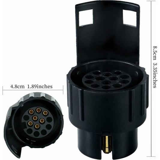 Trailer Plug Socket Adaptor,13 To 7 Trailer Towing Socket Adaptor For Trailer Truck Caravan Wagon V1188-MS-227-1783