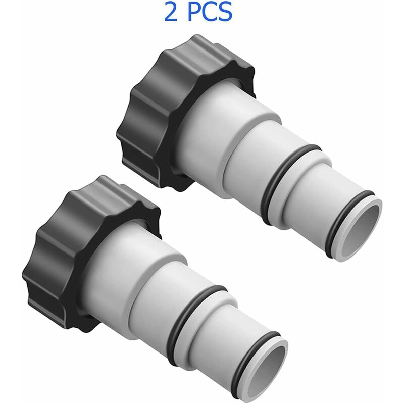 Replacement Hose Adapter With Clamp For Intex Above Ground Pool, 1.5" To 1.25" Hose Adapter For Threaded V1188-MS-227-1789