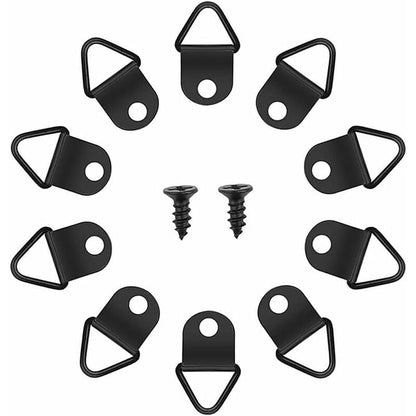50 pcs Picture Hooks Picture Frame Hanger No Drilling Metal D Rings Frame Mounting For Picture Frame Mirror V1188-MS-227-1792