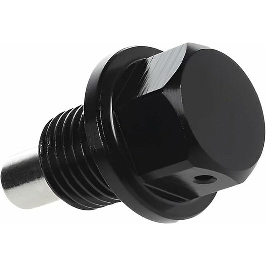 Oil Pan Screw, Universal Metal Anodized Magnetic Engine Oil Pan Nut Drain Plug Anti-Theft With Ring, V1188-MS-227-1798