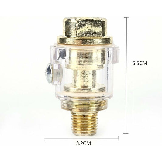 1/4'' Bsp Mini In-Line Oil Lubricator Air Tool Oil Lubricator Oiler Compressor Hose Automatic Lubrication For V1188-MS-227-1799