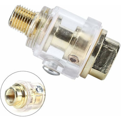 1/4'' Bsp Mini In-Line Oil Lubricator Air Tool Oil Lubricator Oiler Compressor Hose Automatic Lubrication For V1188-MS-227-1799