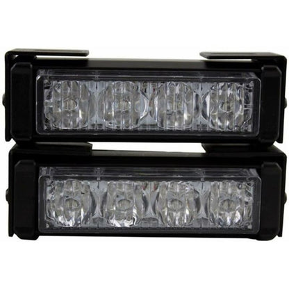 Strobe Lights, 2 pcs 8 LEDs Emergency Strobe Warning Lights Emergency Flashing Warning Lights 12V Universal V1188-MS-227-1805