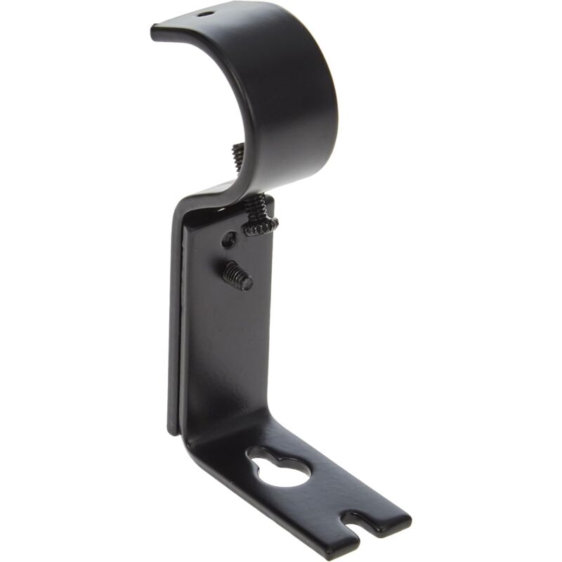 Adjustable Curtain ROd Wall Bracket, 2 Pack, Black V1188-MS-227-1809