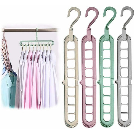 12 pcs Magic Hangers, Premium Quality Foldable Hangers, Multi-Function Space Saving Hangers, For Storing And V1188-MS-227-1813
