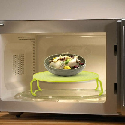 Microwave Oven Tray Holder Multifunctional Plastic Baking Tray Holder For Microwave Accessories With Handles V1188-MS-227-1820