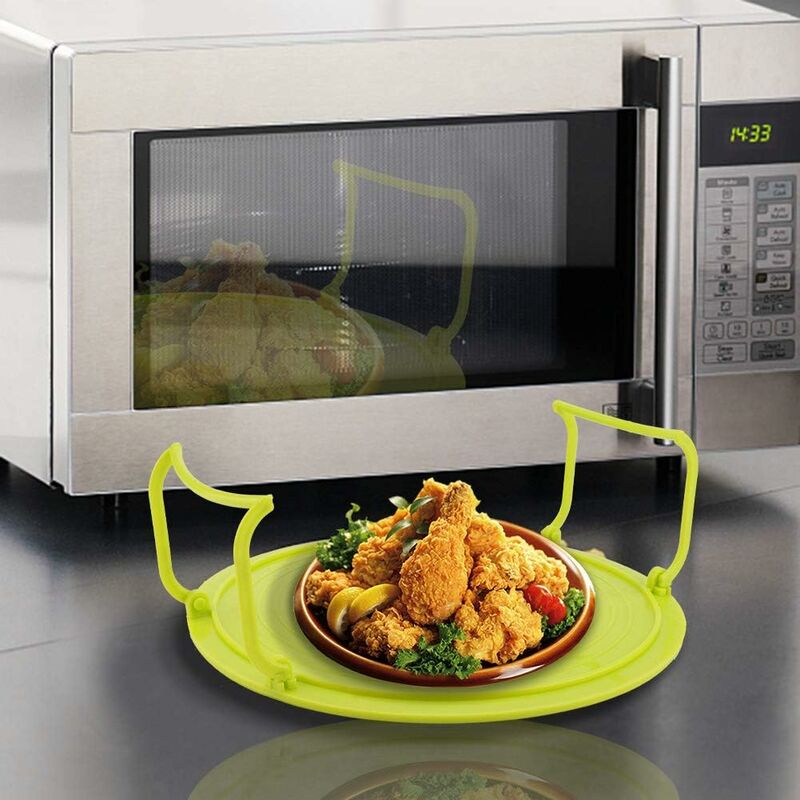 Microwave Oven Tray Holder Multifunctional Plastic Baking Tray Holder For Microwave Accessories With Handles V1188-MS-227-1820