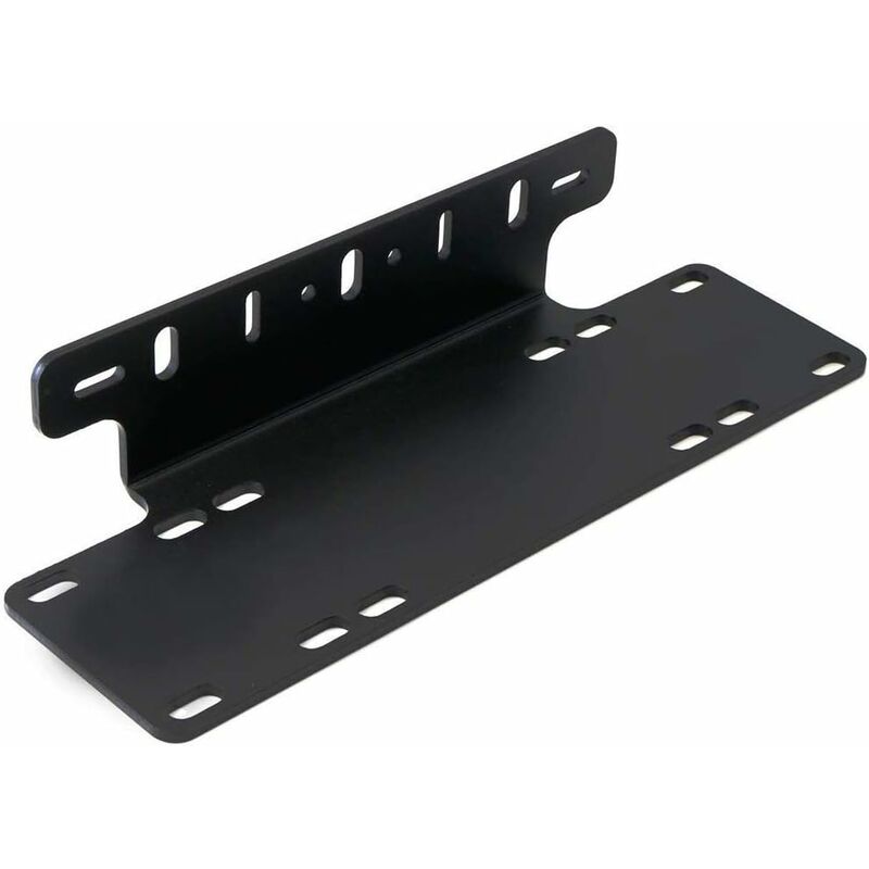 Universal Black Alloy License Plate Holder Front Bumper LED Bar And Work Lights License Plate Mounting V1188-MS-227-1823