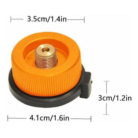 Camping Stove Gas Adapter Conversion Head Adapter For Canister Butane Screw Gas Cartridge Adapter Piston, V1188-MS-227-1826