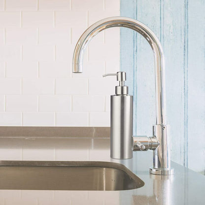 Brushed Stainless Steel Refillable Soap Dispenser 350Ml Silver V1188-MS-227-1833