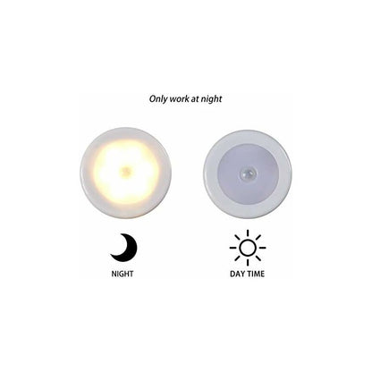 Wireless LED Motion Sensor Light For Closet, Stairs, Hallway, Kitchen, Bedroom (6 pcs) (White Shell (Warm V1188-MS-227-1836