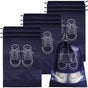 Travel Shoe Bag, Waterproof Dustproof Fleece Shoe Bag Set With Clear Window And Drawstring (3244Cm) -10 V1188-MS-227-1839