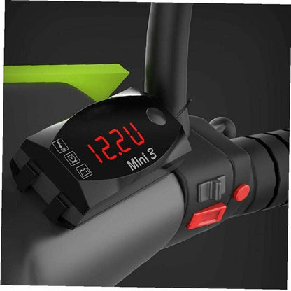 1Pc 12V Motorcycle Digital Clock Voltmeter Thermometer Motorcycle Refit Accessory 3 In 1 Electronic Meter For V1188-MS-227-1848