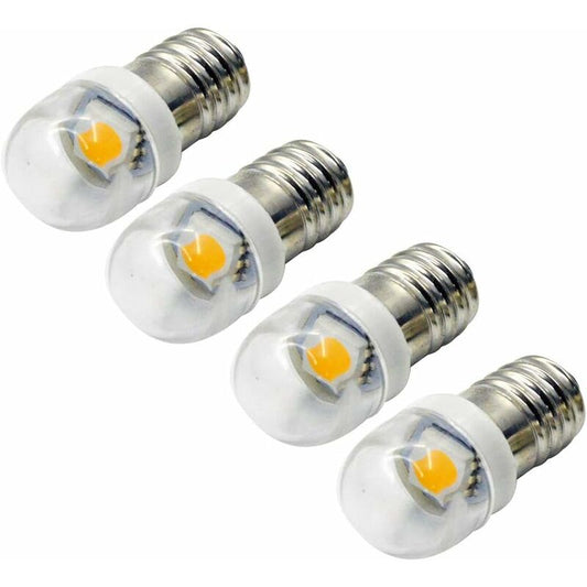 4 pcs 3V 0.2W E10 LED Bulb 5050 1Smd White 3000K LED Replacement Bulb Upgrade For Headlights Flashlights V1188-MS-227-1849