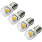 4 pcs 3V 0.2W E10 LED Bulb 5050 1Smd White 3000K LED Replacement Bulb Upgrade For Headlights Flashlights V1188-MS-227-1849