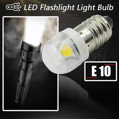 4 pcs 3V 0.2W E10 LED Bulb 5050 1Smd White 3000K LED Replacement Bulb Upgrade For Headlights Flashlights V1188-MS-227-1849